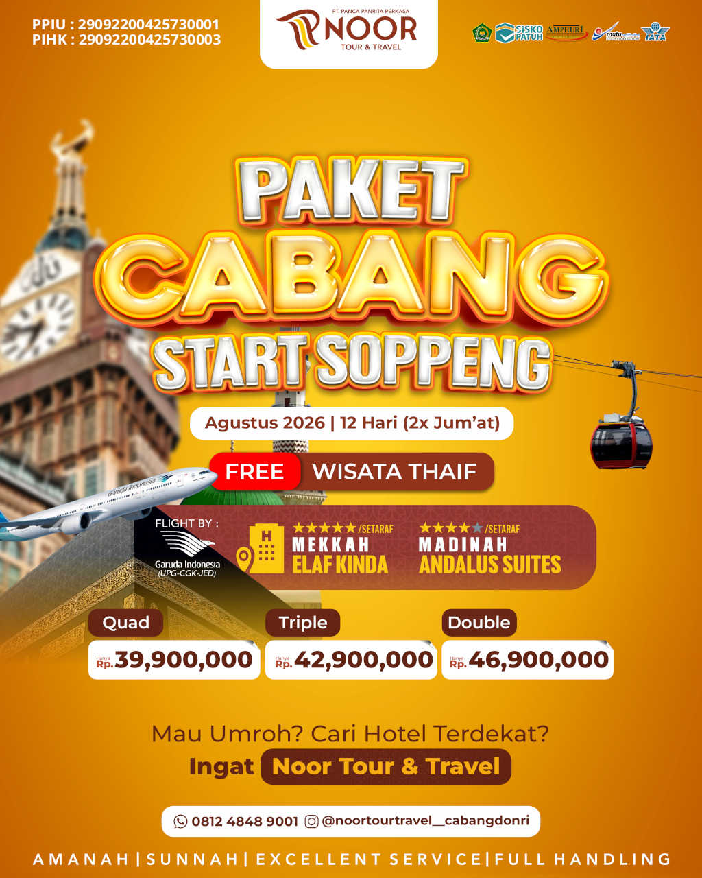 PAKET CABANG SOPPENG ELAF-ANDALUS FREE THAIF